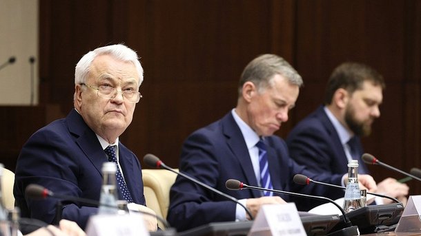 Участники заседания Совета при Президенте Российской Федерации по делам казачества